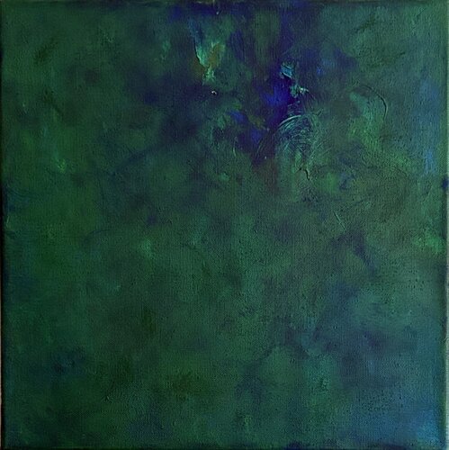 scene-deep green/blue von Miho Umemura, Malerei kaufen auf Singulart
