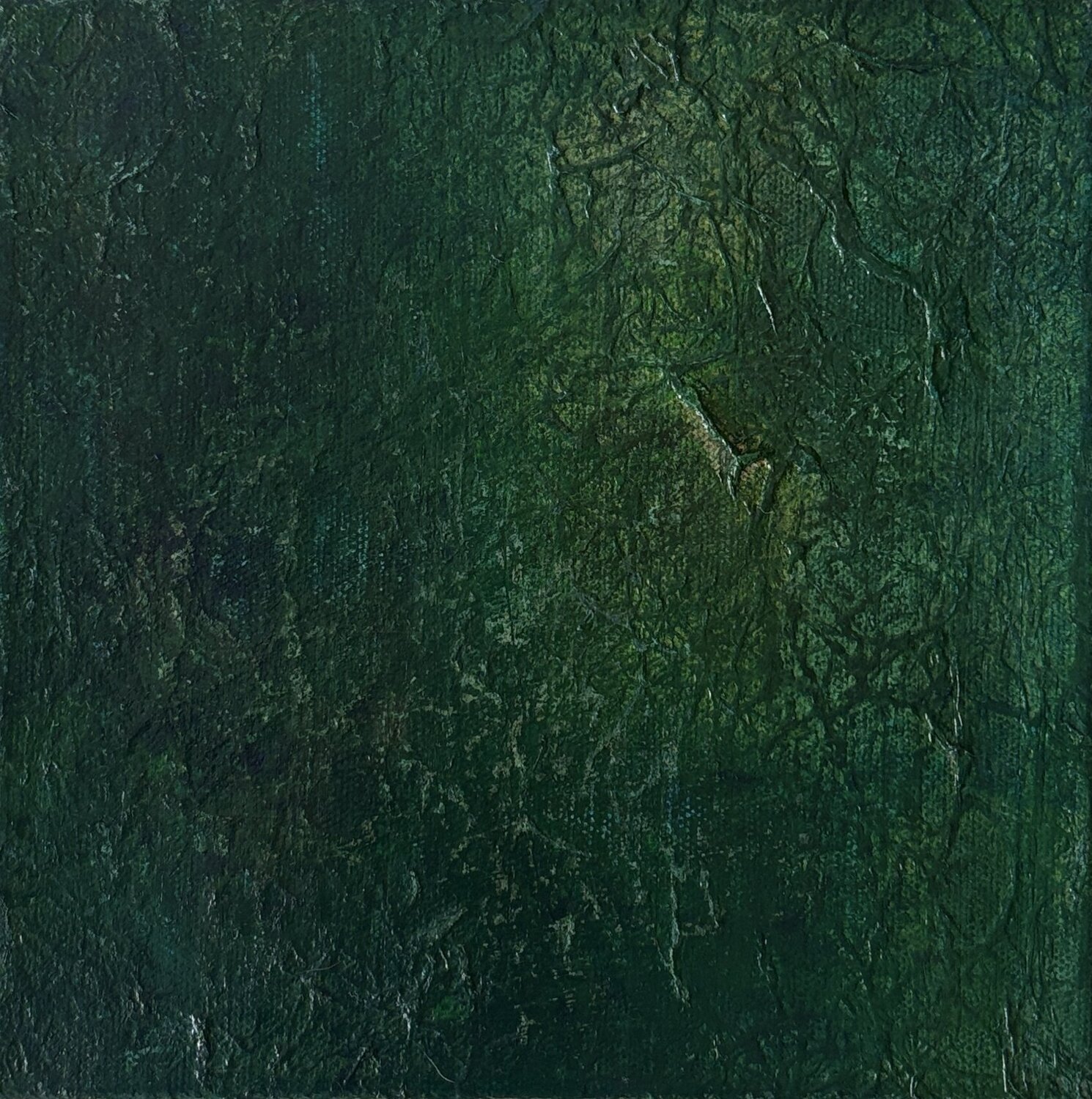 Scene– Forest Green (Inner Landscapes series) Miho Umemura Originalgemälde zu verkaufen