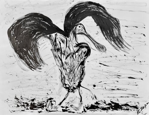 Le rescapé by FRANCIS GERMAIN, Work on Paper for Sale on Singulart