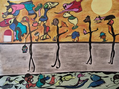 Auto-stop by FRANCIS GERMAIN, Work on Paper for Sale on Singulart