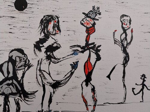 Ce soir on danse by FRANCIS GERMAIN, Work on Paper for Sale on Singulart