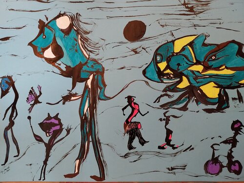 Delirium très mince by FRANCIS GERMAIN, Work on Paper for Sale on Singulart