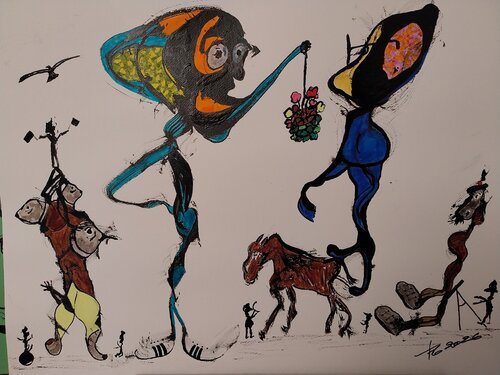 Ode au printemps de FRANCIS GERMAIN, Dibujo a la venta en Singulart