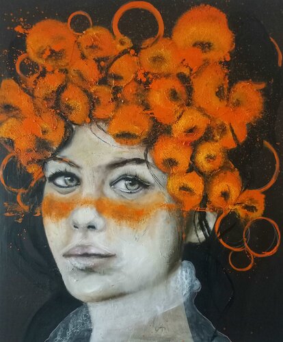 Pensieri fioriti van daniela volpi, Schilderij te koop op Singulart