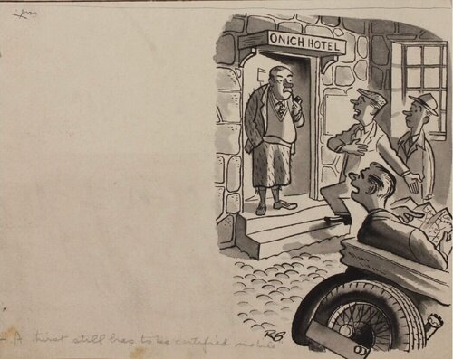 Onich Hotel by Russell Brockbank, Painting for Sale on Singulart