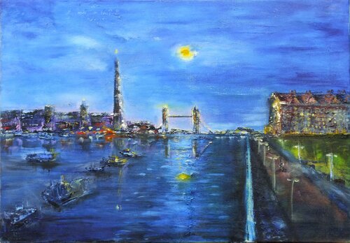 Serene Thames van Eniko Toth, Schilderij te koop op Singulart