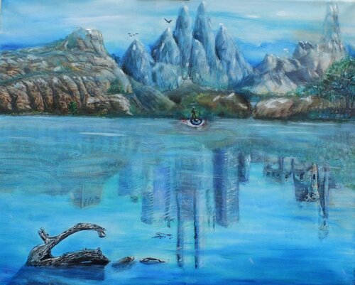 Perceived Reflection van Eniko Toth, Schilderij te koop op Singulart