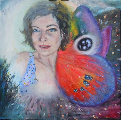 Out of Cocoon / Self-Portrait von Eniko Toth, Malerei kaufen auf Singulart