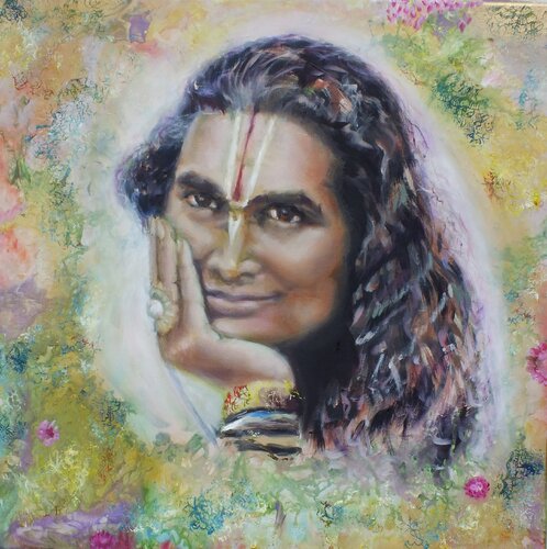 Portrait of Paramahamsa Vishwananda by Eniko Toth, Painting for Sale on Singulart