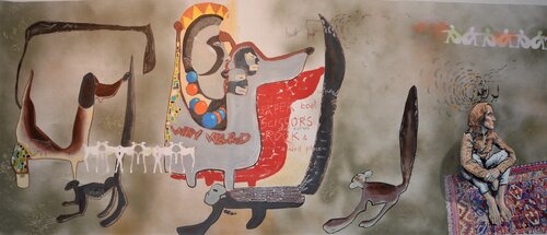 Mind-mapping a long-lasting love de Pier Forlano, Pintura a la venta en Singulart