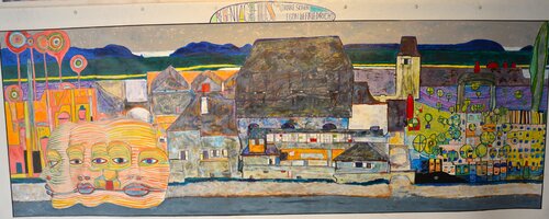 Regentag am Fluss van Pier Forlano, Schilderij te koop op Singulart