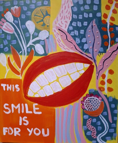 SMILE FOR YOU von Ariadna Novicov, Malerei kaufen auf Singulart