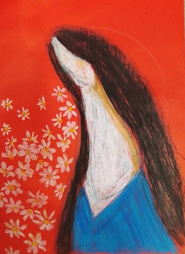 Yoko Ono di Ariadna Novicov, Pittura in vendita su Singulart