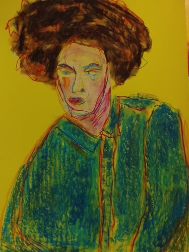 Pensieri in fluo van Ariadna Novicov, Schilderij te koop op Singulart