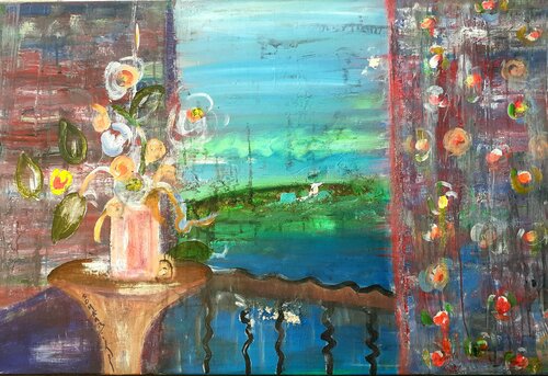 Voir la mer von Sylvie Schambill, Malerei kaufen auf Singulart