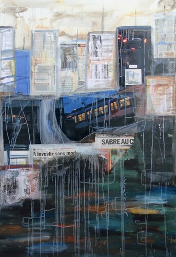 NYSM3 (triptyque possible) di Sylvie Schambill, Pittura in vendita su Singulart