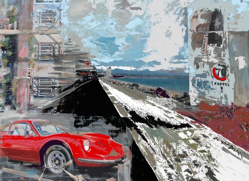 Voiture rouge von Sylvie Schambill, Fotografie kaufen auf Singulart