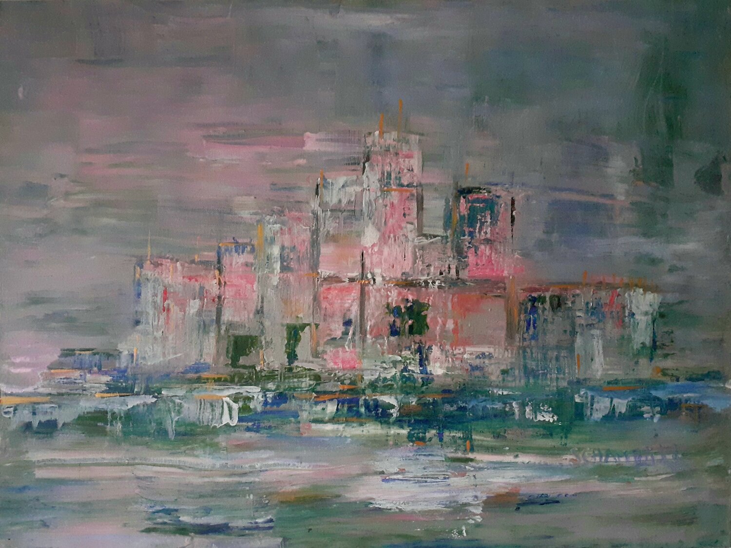 Château Sylvie Schambill Pintura original en venta