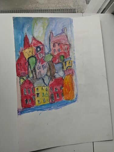Habitation d'autrefois by Alexandre Auerbach, 종이 for Sale on Singulart