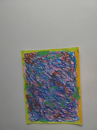 Composition complexe pour acrylique par Alexandre Auerbach, Dessin en vente sur Singulart