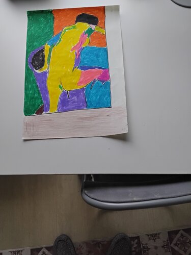 Femme entrant dans une baignoire d'après Degas di Alexandre Auerbach, Opera su carta in vendita su Singulart