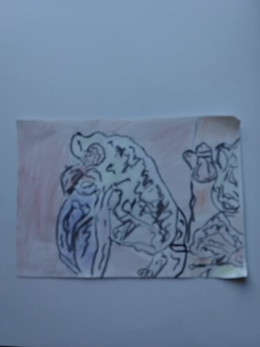 D'après Degas composition modernisee di Alexandre Auerbach, Disegno in vendita su Singulart