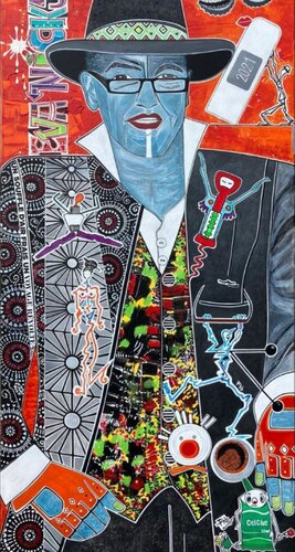 Anachronique poète essentiel di Eva Nicky, Pittura in vendita su Singulart