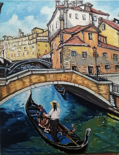 Venezia Rio Santa Maria Formosa de Pietro Dell'Aversana, Pintura a la venta en Singulart