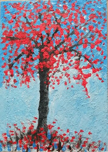 "Albero Rosso" van Pietro Dell'Aversana, Schilderij te koop op Singulart
