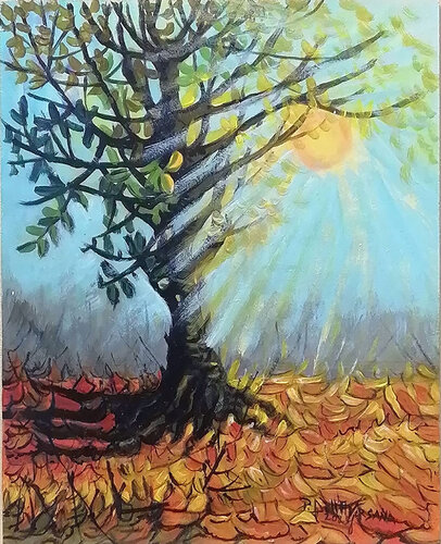 "Autunno" de Pietro Dell'Aversana, Pintura a la venta en Singulart