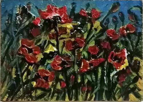 "Papaveri" van Pietro Dell'Aversana, Schilderij te koop op Singulart