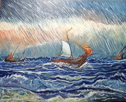 "Alla Ricerca di nuovi Mondi" by Pietro Dell'Aversana, Painting for Sale on Singulart