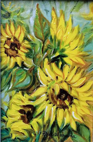 "Girasoli" by Pietro Dell'Aversana, Painting for Sale on Singulart