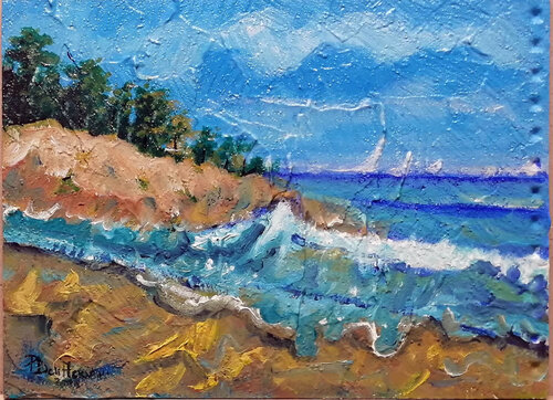 "Paesaggio di mare" van Pietro Dell'Aversana, Schilderij te koop op Singulart