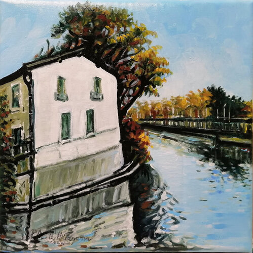 "Paesaggio autunnale" van Pietro Dell'Aversana, Schilderij te koop op Singulart
