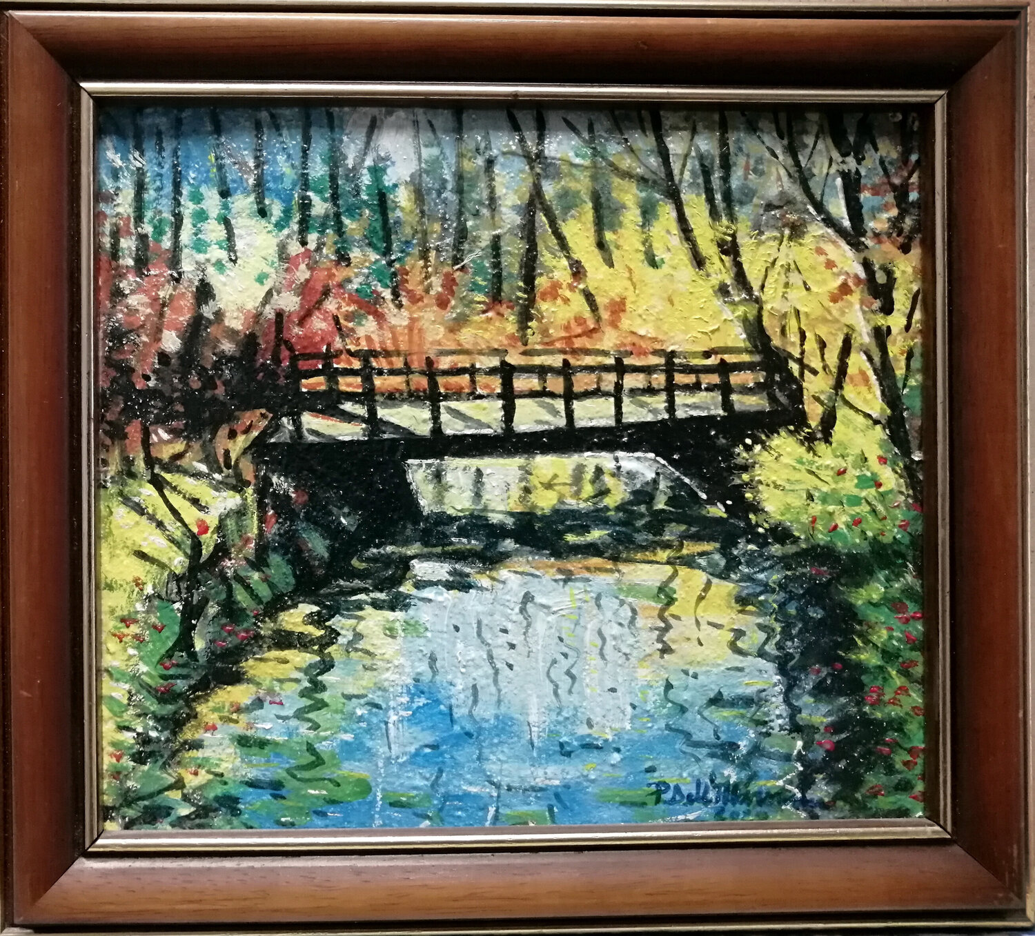 "Paesaggio Lombardo" Pietro Dell'Aversana Originalgemälde zu verkaufen
