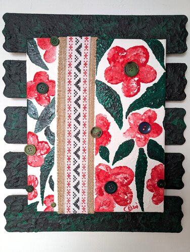 Ancient Flower von Camelia Dröge, Malerei kaufen auf Singulart