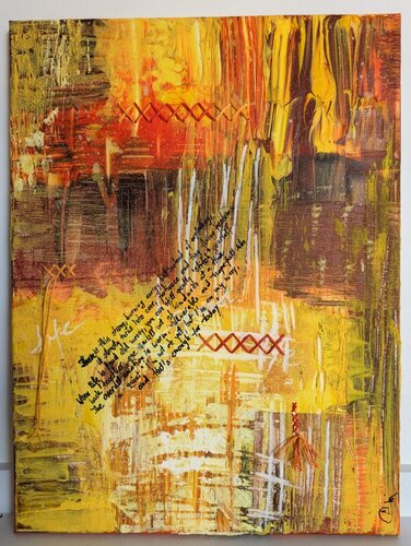 Stitched back together von Camelia Dröge, Malerei kaufen auf Singulart