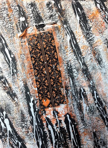 Suspended Petals in Amber Memories by Camelia Dröge, Painting for Sale on Singulart