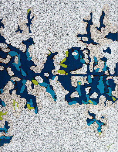 Le lagon van Delphine FRECHET, Schilderij te koop op Singulart