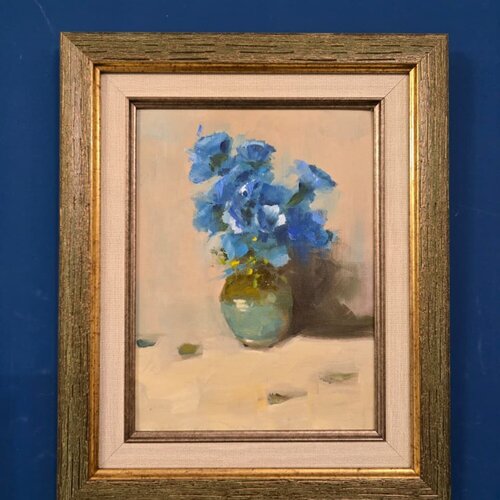 Whispers of blue by Christina Poghosyan, Painting for Sale on Singulart