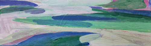 La plage verte van joëlle piron, Schilderij te koop op Singulart