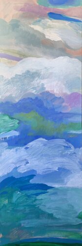 Dans les nuages by joëlle piron, Painting for Sale on Singulart