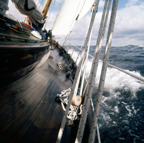 Auf offener See mit dem Segler unterwegs by Klaus Schreiber, Photography for Sale on Singulart