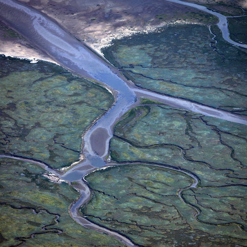 Labyrinth im Watt van Klaus Schreiber, Fotografie te koop op Singulart