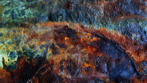 Leben im Rost an der Spundwand de Klaus Schreiber, Fotografía a la venta en Singulart