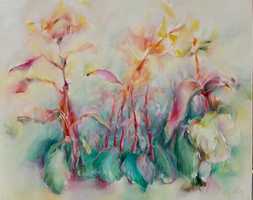 Fiktive Phyto-Welten di Sabine Schneider, Pittura in vendita su Singulart