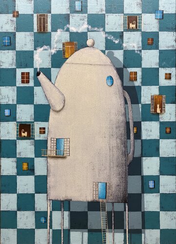 Stories of things Nr.6 van Romas Usavicius, Schilderij te koop op Singulart