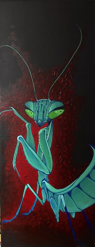 mante pas si religieuse de zoe vanhecke, Pintura a la venta en Singulart