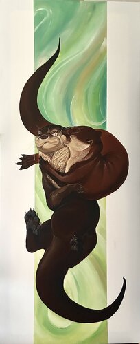 les tendres loutres de zoe vanhecke, Pintura a la venta en Singulart